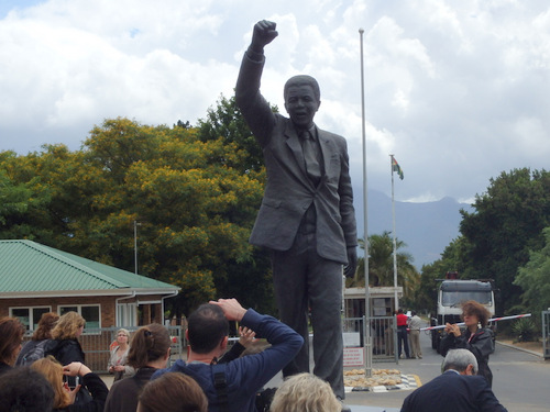 Memorial to Nelson Mandela.